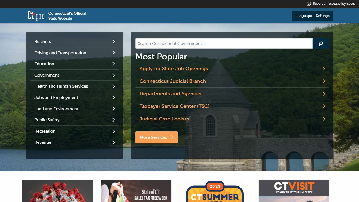 CT.GOV-Connecticut's Official State Website